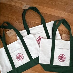 Trader Joe's Canvas Tote Bags green
